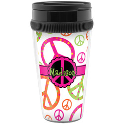 Peace Sign Acrylic Travel Mug without Handle (Personalized)