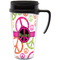 Peace Sign Travel Mug with Black Handle - Front