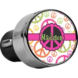 Peace Sign USB Car Charger (Personalized)