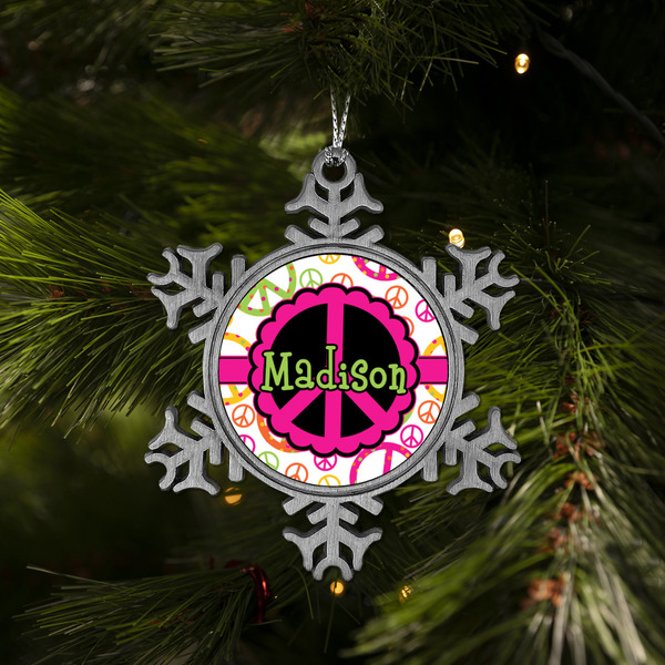 Peace Sign Vintage Snowflake - (LIFESTYLE)