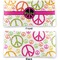 Peace Sign Vinyl Check Book Cover - Front and Back