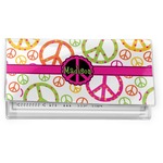 Peace Sign Vinyl Checkbook Cover (Personalized)