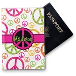 Peace Sign Vinyl Passport Holder (Personalized)