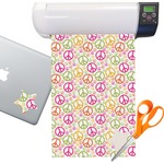 Peace Sign Sticker Vinyl Sheet (Permanent)