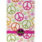 Peace Sign Waffle Weave Towel - Full Color Print - Approval Image