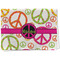 Peace Sign Waffle Weave Towel - Full Print Style Image