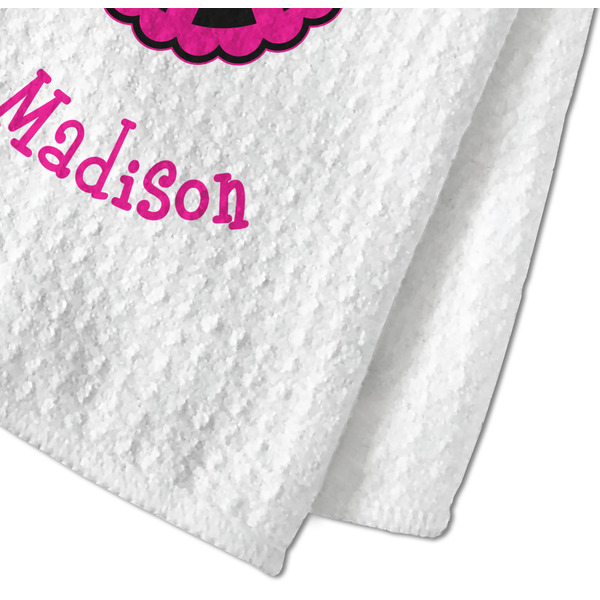 Peace Sign Waffle Weave Towel - Closeup of Material Image