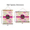 Peace Sign Wall Hanging Tapestries - Parent/Sizing