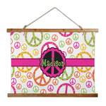Peace Sign Wall Hanging Tapestry - Wide (Personalized)