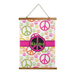 Peace Sign Wall Hanging Tapestry - Tall (Personalized)