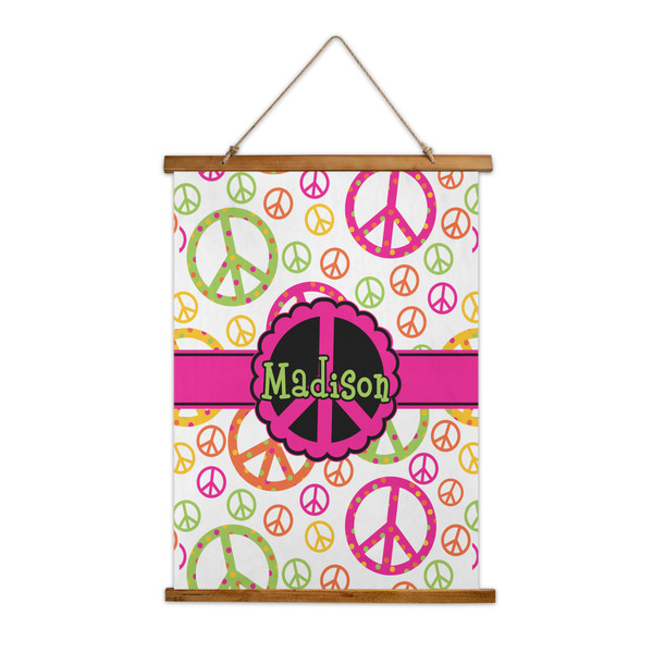 Custom Peace Sign Wall Hanging Tapestry (Personalized)