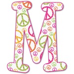 Peace Sign Letter Decal - Large (Personalized)