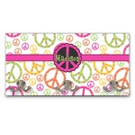 Peace Sign Wall Mounted Coat Rack (Personalized)