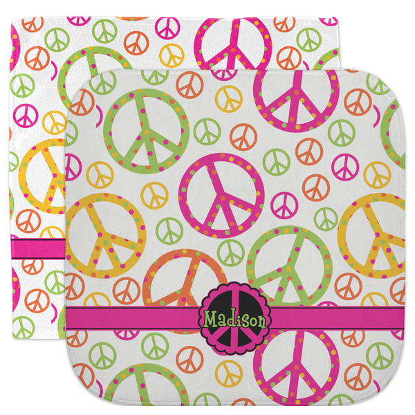 Custom Peace Sign Facecloth / Wash Cloth (Personalized)