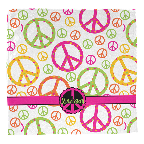 Peace Sign Washcloth - Front - No Soap