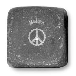 Peace Sign Whiskey Stone Set (Personalized)