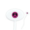 Peace Sign Oval Plastic Stir Sticks