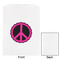 Peace Sign White Treat Bag - Front & Back View