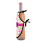 Peace Sign Wine Bottle Apron - DETAIL WITH CLIP ON NECK