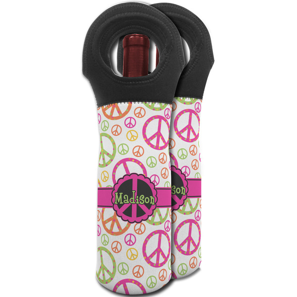 Peace Sign Wine Tote Bag - MAIN