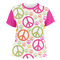 Peace Sign Womens Crew Neck T Shirt - Main