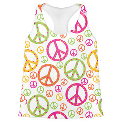 Peace Sign Womens Racerback Tank Top - Small