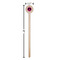 Peace Sign Wooden 6" Stir Stick - Round - Dimensions