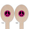 Peace Sign Wooden Food Pick - Oval - Double Sided - Front & Back