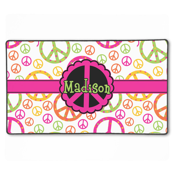 Custom Peace Sign XXL Gaming Mouse Pad - 24" x 14" (Personalized)