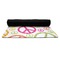 Peace Sign Yoga Mat Rolled up Black Rubber Backing