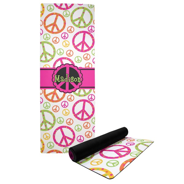 Custom Peace Sign Yoga Mat (Personalized)