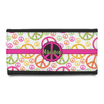 Peace Sign Leatherette Ladies Wallet (Personalized)