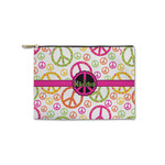 Peace Sign Zipper Pouch - Small - 8.5"x6" (Personalized)