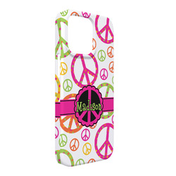 Peace Sign iPhone Case - Plastic - iPhone 13 Pro Max (Personalized)