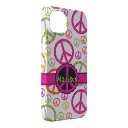 Peace Sign iPhone Case - Plastic - iPhone 14 Pro Max (Personalized)