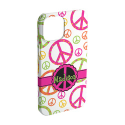 Peace Sign iPhone Case - Plastic - iPhone 15 Pro (Personalized)