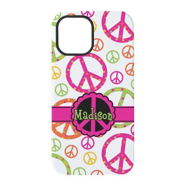 Peace Sign iPhone 15 Pro Tough Case - Back