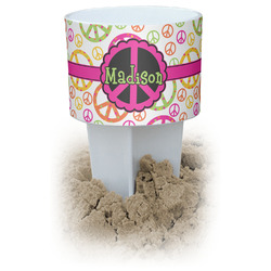 Peace Sign Beach Spiker Drink Holder (Personalized)