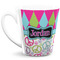 Harlequin & Peace Signs 12 Oz Latte Mug (Personalized)