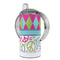 Harlequin & Peace Signs 12 oz Stainless Steel Sippy Cups - FULL (back angle)