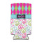 Harlequin & Peace Signs Can Cooler (tall 12 oz) (Personalized)