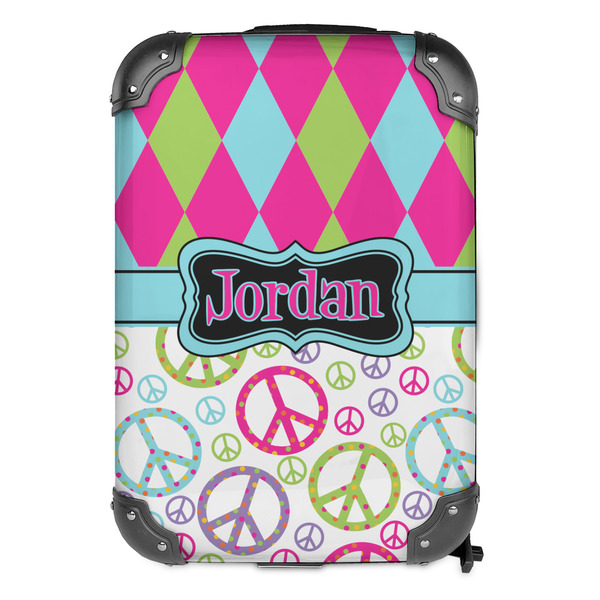 Harlequin & Peace Signs 13" Hard Shell Backpacks - FRONT