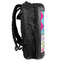 Harlequin & Peace Signs 13" Hard Shell Backpacks - Side View
