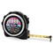 Harlequin & Peace Signs 16 Foot Black & Silver Tape Measures - Front