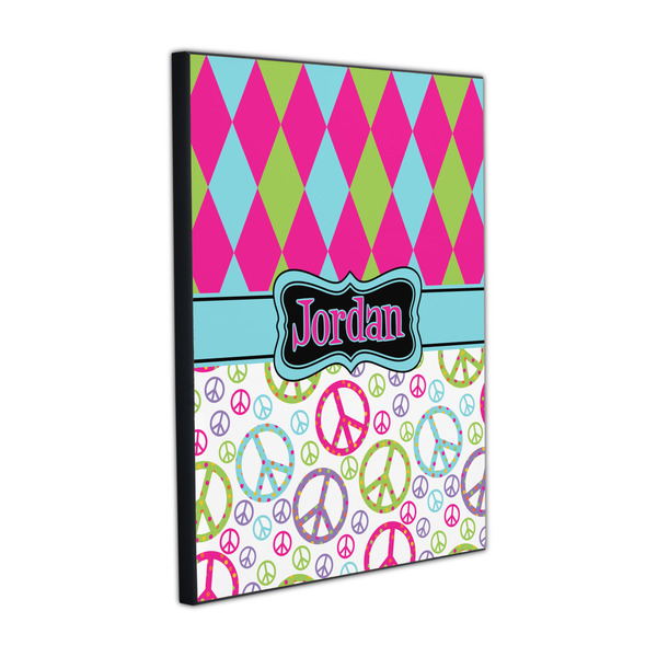 Custom Harlequin & Peace Signs Wood Prints (Personalized)