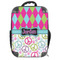 Harlequin & Peace Signs 18" Hard Shell Backpacks - FRONT