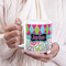 Harlequin & Peace Signs 20oz Coffee Mug - LIFESTYLE