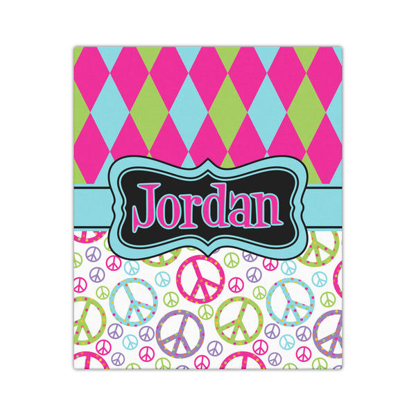 Harlequin & Peace Signs 20x24 - Canvas Print - Front View