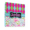 Harlequin & Peace Signs 3 Ring Binders - Full Wrap - 1" - FRONT
