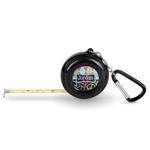 Harlequin & Peace Signs Pocket Tape Measure - 6 Ft w/ Carabiner Clip (Personalized)